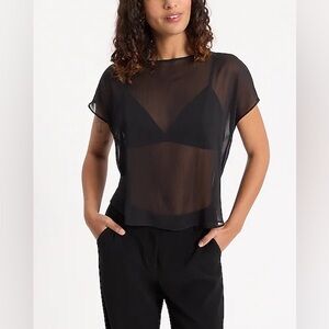 Sheer Boat Neck Tee